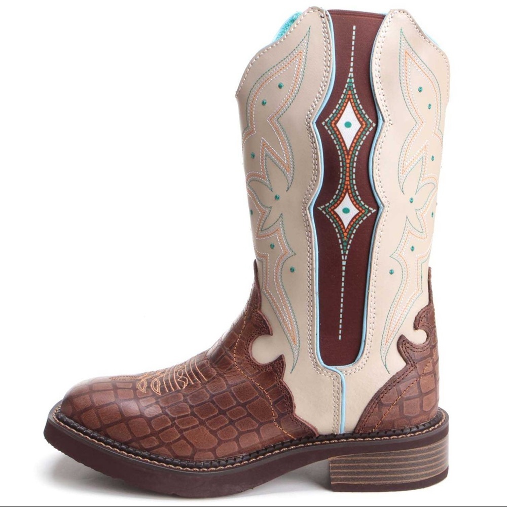 Justin Boots Tan Heritage Gypsy Boots Gator